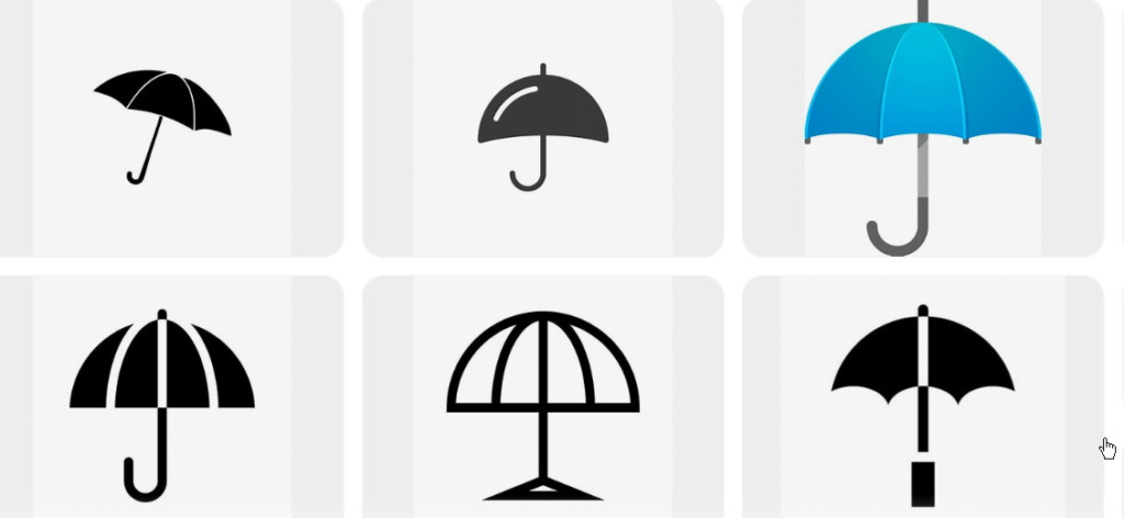 simbolo de paraguas