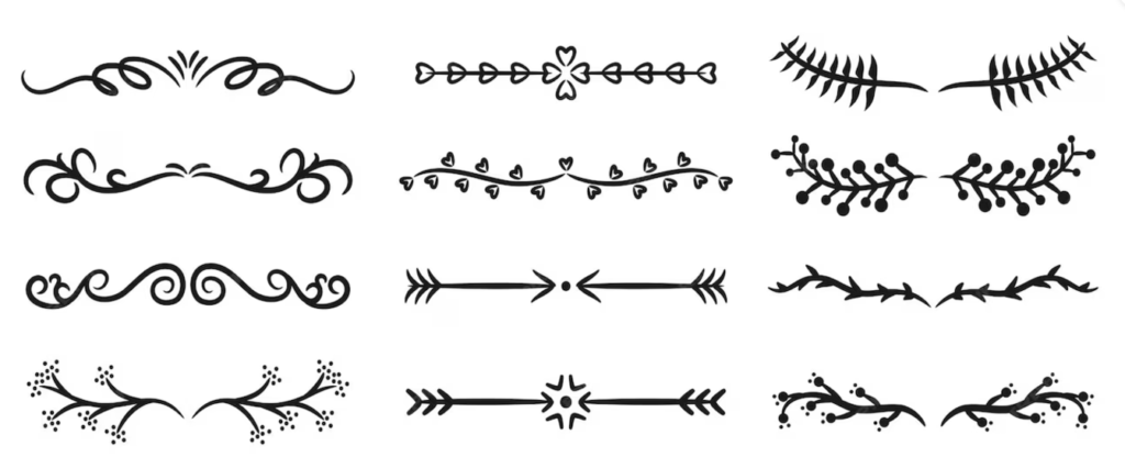 simbolos separadores