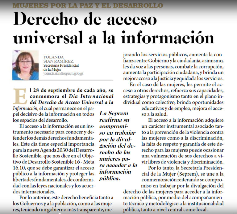 ejemplo de columna de opinion