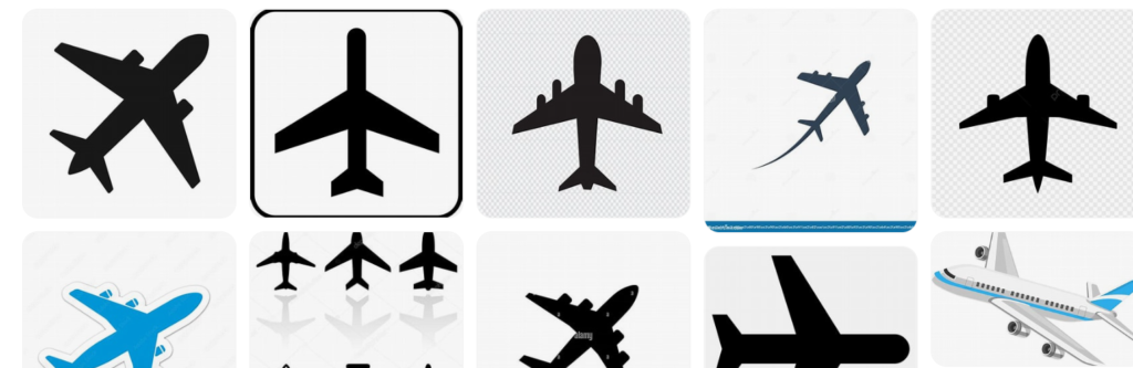 simbolo de aviones